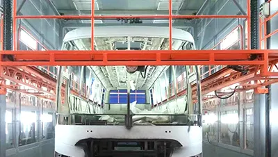 Cabine de peinture poids lourd et bus