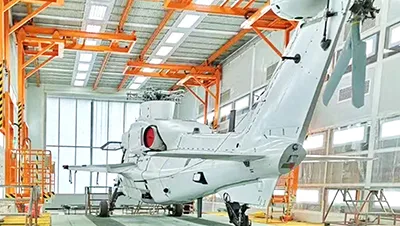 Cabine de peinture aéronautique