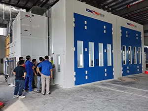 Cabine de peinture pour gros équipements