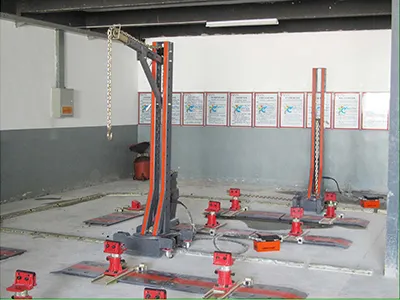 Banc de redressage de châssis de carrosserie (système de traction au sol)
